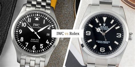 iwc pilot vs rolex explorer|iwc watch resale value.